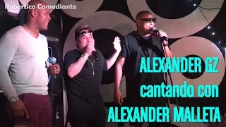 Show de robertico en el 3D Cafe! ALEXANDER Gente de Zona CANTANDO CON ALEXANDER MALLETA