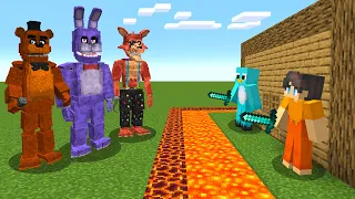 FNAF vs MOST SECURE BASE in Minecraft