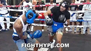 DARREN CUNNINGHAM VS. KENNY TAYLOR "PICK HIM APART" SPARRING; HAVING FUN GETTING BRICKS OFF