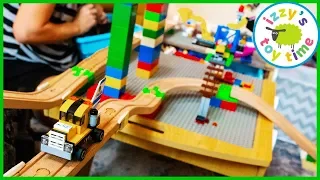 LEGO and WOOD TRAINS?! Fun Toy Trains  with Duplo and Thomas and Friends!