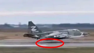 Footage of the Dramatic Landing of a Fatally Damaged SU-25