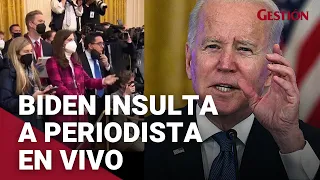 Joe Biden insulta a un periodista de Fox News: "ESTÚPIDO...HIJO DE..."