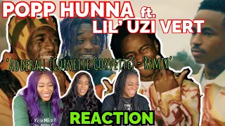 Popp Hunna ft. Lil Uzi Vert “Adderall (Corvette Corvette) Remix” (Official Video) | REACTION 🇬🇧