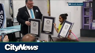 9-year-old Mississauga girl sets three Guinness World Records