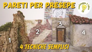 Come fare le pareti per presepe 👷 4 tutorial in 1