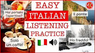 Italian Listening Practice for Beginners 2 - Easy dialogues with questions