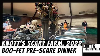 Knott’s Scary Farm Boo-fet Pre-Scare Dinner 2022