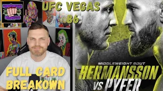 UFC Vegas 86 | Hermansson Vs Pyfer Full Card Breakdown, Predications and Bets #ufcvegas86