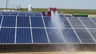 LectroBlast Solar Blaster Cleaning Solar Panels