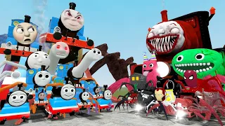 New Update All Thomas Train and Friends vs All Monster Choo Choo Charles in Garry's Mod!!