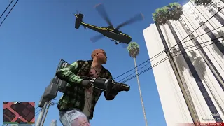 GTA 5 - Ballas Gang Attack + Six Star Escape