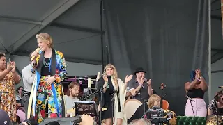 Brandi Carlile  Introduces Joni Mitchell onto the Newport Folk Festival Stage  07-24-2022