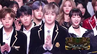 MBC GAYO DAEJEJEON 2017 Wanna One Kand Daniel Reaction to Seventeen Clap full