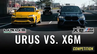 Lamborghini Urus vs. BMW X6M Competition | Which one is the king of the SUV's? Feat. @Phil Tursi