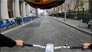 FIXED GEAR | POV OF WHAT IS LIKE RIDING WIDE BARS IN NYC