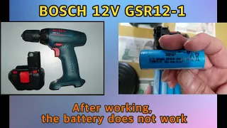 BOSCH 12V GSR12-1, Full repair - 이 정도 되면 버리는 것이 맞지만, 수리해서 사용한다