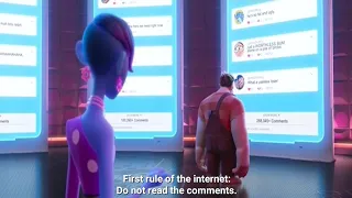 First Rule of internet do not read the comments [ Ralph Breaks the Internet ]