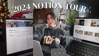 GETTING ORGANIZED FOR 2024 👩🏻‍💻✨ how I set up my notion that will help me achieve my goals for 2024