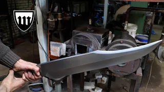 Forging the second biggest bowie knife in the world, part 2, heat treatment.