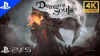 Demon's Souls PS5 Gameplay | Flamelurker &  Dragon God boss | 4k (no commentary )