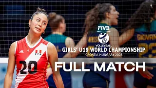 BRA🇧🇷 vs. PER🇵🇪 - Full Match | Girls' U19 World Championship | Pool C
