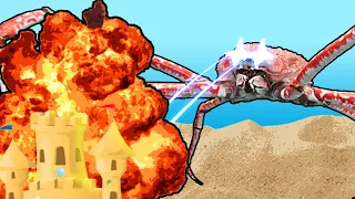 Beating Every Enemy With ONLY COLOSSAL CRABS in Crustacean Nations!
