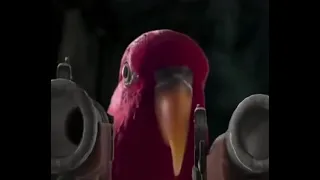 Красный попугай снова возвращается!! Пираты Карибского моря мем