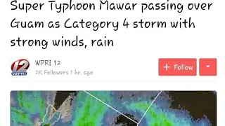 Super Typhoon "Mawar" (Myrrh) Hits Guam!!!