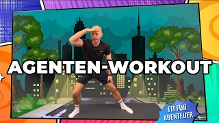 Fit für Abenteuer - Agenten-Workout - Fitness für Kinder  (coole Kids Fitness für Geheimagenten)