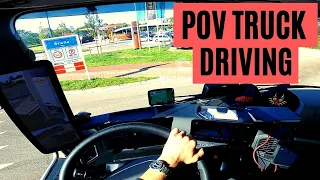 New Mercedes Actros - POV Truck Driving - Brielle 🇳🇱 Cockpit View