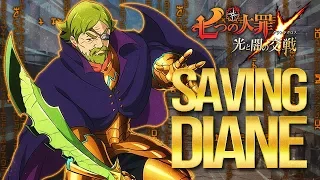 SAVING DIANE FROM HELBRAM BOSS BATTLE! Seven Deadly Sins Grand Cross