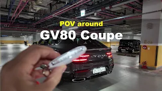 2024 GENESIS GV80 Coupe 3.5T-GDi AWD POV Exterior and Interior