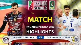 Sir Safety Conad Perugia vs Top Volley Cisterna - Highlights - Italian Superliga 2022