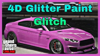 GTA 5 ONLINE HOW TO GET 4D PAINT JOB GLITCH! 4D GLITTER PAINT JOBS (GTA 5 GLITCHES)