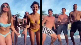 Watch Hannah Brown and Tyler Cameron TikTok in Their Swimsuits