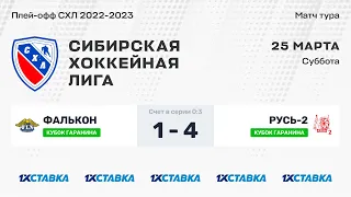 Кубок А.Д. Гаранина . "Фалькон" - "Русь-2". ЛДС "Колос" . 25 марта 2023 г.