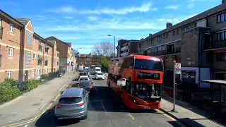 London Bus Route 106 | Finsbury Park Station - Whitechapel | FULL ROUTE VISUAL