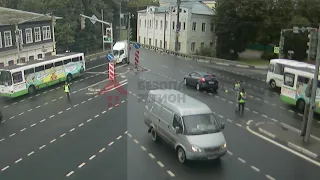 Наезд на пешехода. ДТП Московский/М.Пролетарская. 17.07.19.