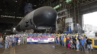 The christening of the new USS Idaho
