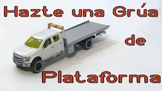Hacer una Grúa plataforma hot wheels - Making a Hot Wheels Flat bed tow truck