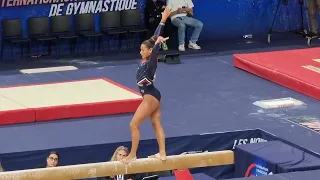 Marine Boyer 🇨🇵 - Beam Final - Gold medal 🥇 - Paris World Cup 2022