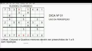 Sudoku Clássico -  DICAS E MACETES 01