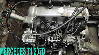 Разборка двигателя MERCEDES OM 616 | Diesel engine T1 W123 MB 100 | ОМ 615-617