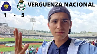 ¡CRISIS UNIVERSITARIA! Reacción Jornada 10 Pumas vs Santos (1-5)