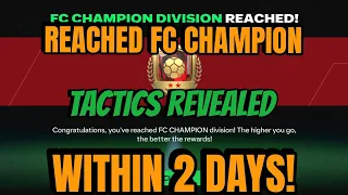 Reached FC Champion in Manager Mode within 2 days || Tactics Revealed