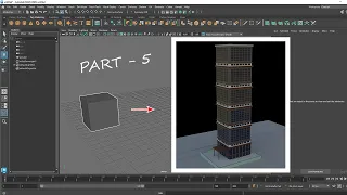 Basic Building Modeling in Maya with Texture | Part - 5