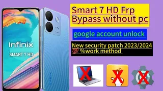 Infinix Smart 7 Hd Frp bypass without Pc New Method 100%Work