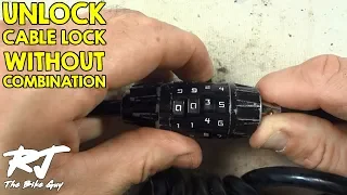 How To Unlock Cable Bike Lock Without Combination