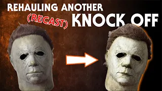 Rehauling a Dodgy Recast Knock Off Halloween Mask | Horrorshow Art | Michael Myers