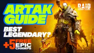 🏆👑BEST FREE Legendary for EVERYONE | Artak Raid Shadow Legends Guide | How to get and build?